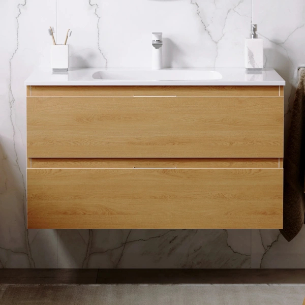 Мебель для ванной Aqwella 5 stars Accent 100 дуб золотой фото в интернет-магазине «Wasser-Haus.ru»
