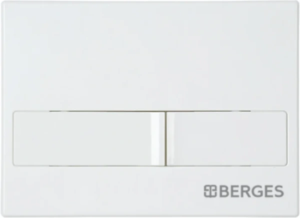 Комплект Berges Floe 043284 кнопка смыва L1 белая фото в интернет-магазине «Wasser-Haus.ru»