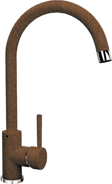 Комплект Мойка кухонная Florentina Арона 860 коричневый + Смеситель Альфа FL коричневый фото в интернет-магазине «Wasser-Haus.ru»