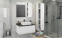 Мебель для ванной Comforty Милан 90 белый глянец фото в интернет-магазине «Wasser-Haus.ru»