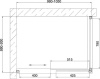 Душевой уголок Vegas Glass ZP+ZPV 100*90 07 02 профиль матовый хром, стекло шиншилла фото в интернет-магазине «Wasser-Haus.ru»