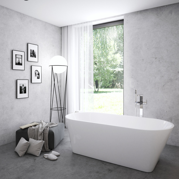 Акриловая ванна Ravak Solo 178x80 слив-перелив черный фото в интернет-магазине «Wasser-Haus.ru»