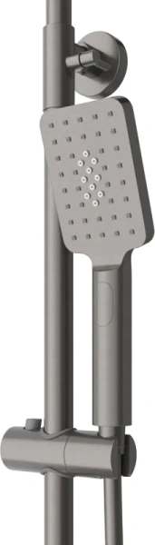 Душевая стойка Cezares Slider SLIDER-CD-GM, со смесителем, оружейная сталь фото в интернет-магазине «Wasser-Haus.ru»
