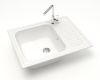 Мойка кухонная ZETT lab. T015Q001 белый лед фото в интернет-магазине «Wasser-Haus.ru»