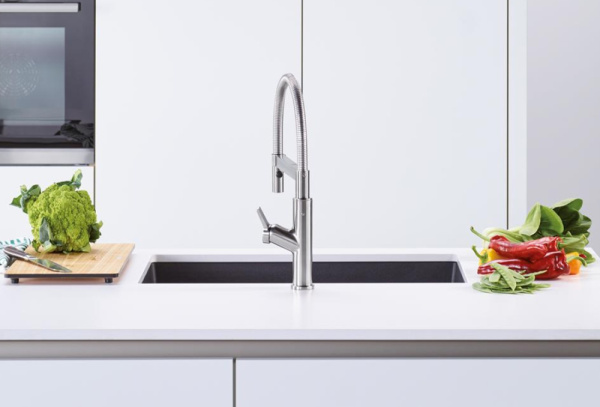 Смеситель Blanco Solenta-S Senso 522407 для кухонной мойки, рычаг справа фото в интернет-магазине «Wasser-Haus.ru»
