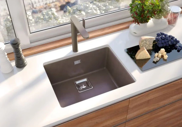 Мойка кухонная Alveus Quadrix Granital 50 chocolate фото в интернет-магазине «Wasser-Haus.ru»