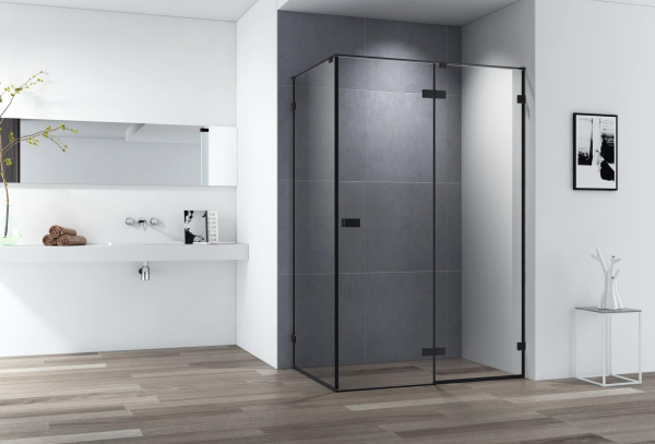 Душевой уголок Cezares Bellagio BELLAGIO-AH-1-120/80-C-NERO 120х80, черный фото в интернет-магазине «Wasser-Haus.ru»