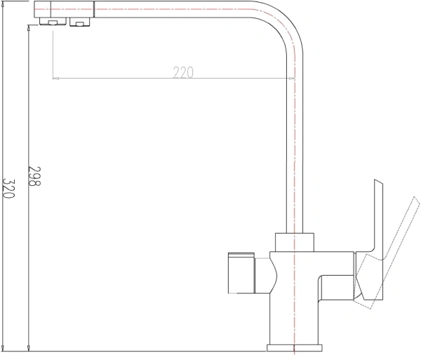 Смеситель для кухни Zorg Clean Water ZR 334 YF satin фото в интернет-магазине «Wasser-Haus.ru»