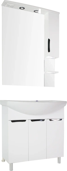 Мебель для ванной ASB-Mebel Мессина 80 с дверками фото в интернет-магазине «Wasser-Haus.ru»