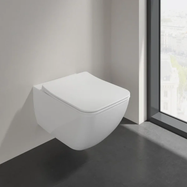 Комплект Унитаз подвесной Villeroy & Boch Venticello 4611RL01 безободковый, альпийский белый + Инсталляция TECE Now 9400412 4 в 1 с кнопкой смыва фото в интернет-магазине «Wasser-Haus.ru»
