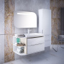 Мебель для ванной Iddis Calipso 80 подвесная, белая, дерево фото в интернет-магазине «Wasser-Haus.ru»