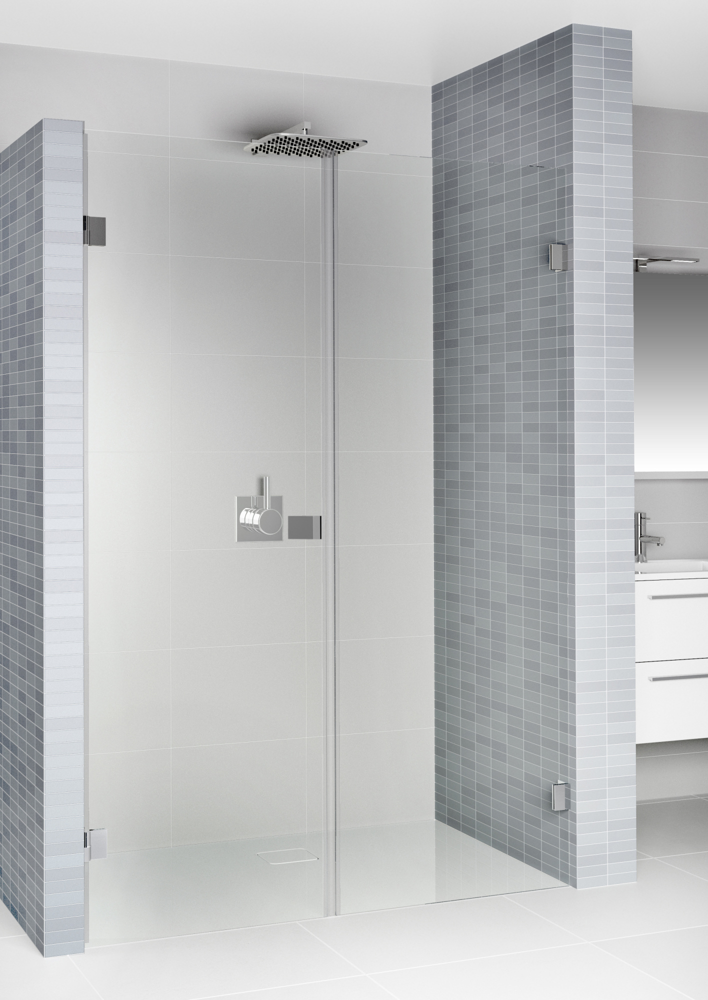 Душевая дверь в нишу Riho Scandic Mistral M102 120 см, L фото в интернет-магазине «Wasser-Haus.ru»