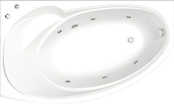 Акриловая ванна Bas Флорида Вн БасВГ18 160x100 L с г/м фото в интернет-магазине «Wasser-Haus.ru»