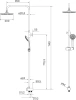 Душевая стойка Milardo Shower Set 3703F24M76 фото в интернет-магазине «Wasser-Haus.ru»