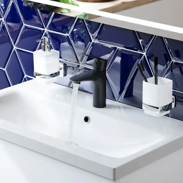 Смеситель для раковины AM.PM Gem F90A02122 черный фото в интернет-магазине «Wasser-Haus.ru»
