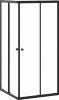 Душевой уголок DIWO Анапа 90х90, профиль черный матовый фото в интернет-магазине «Wasser-Haus.ru»