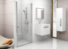 Душевая дверь в нишу Ravak CSD1-80 Transparent, профиль блестящий фото в интернет-магазине «Wasser-Haus.ru»
