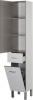 Шкаф-пенал Aquanet Верона 35 L, c бельевой корзиной, белый фото в интернет-магазине «Wasser-Haus.ru»