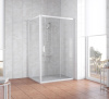 Душевой уголок Vegas Glass ZP+ZPV 120*100 01 01 профиль белый, стекло прозрачное фото в интернет-магазине «Wasser-Haus.ru»