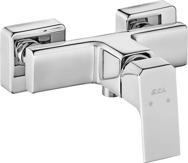 Душевой комплект Смеситель для душа E.C.A. Tiera 102154024EX + Гарнитур 102146029EX фото в интернет-магазине «Wasser-Haus.ru»