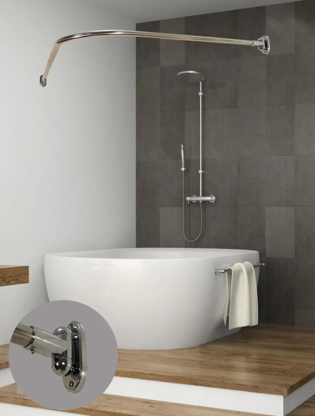 Карниз для ванны GoGo Lux 120х70 П1 фото в интернет-магазине «Wasser-Haus.ru»