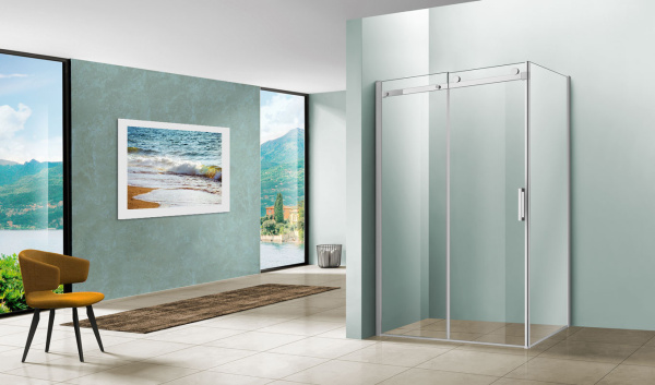Душевой уголок Vincea Como VSR-1C1014CL 140х100 см, профиль хром фото в интернет-магазине «Wasser-Haus.ru»