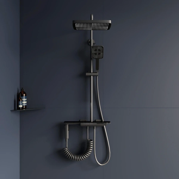 Душевая стойка RGW Shower Panels SP-35-Gr, серая фото в интернет-магазине «Wasser-Haus.ru»
