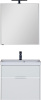 Тумба с раковиной Aquanet Латина 70 2 ящика белая фото в интернет-магазине «Wasser-Haus.ru»