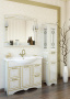 Мебель для ванной Sanflor Адель 100 белая, патина золото фото в интернет-магазине «Wasser-Haus.ru»