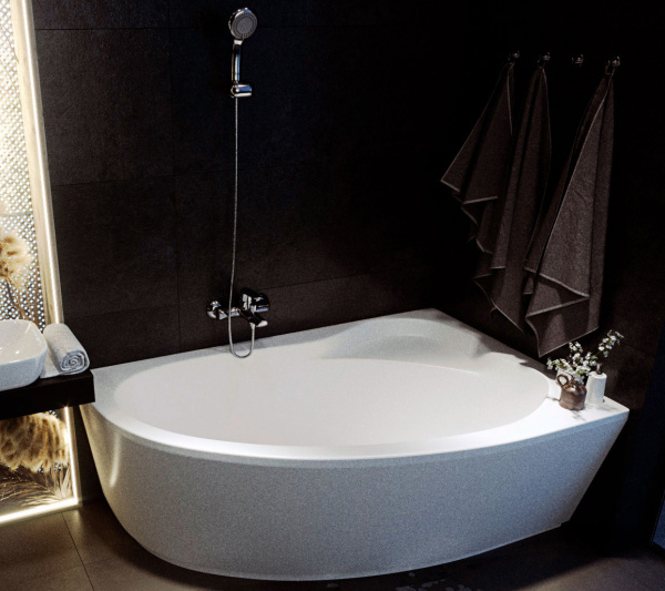 Акриловая ванна Акватек Фиджи 170x110 правая, с вклееным каркасом фото в интернет-магазине «Wasser-Haus.ru»