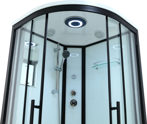 Душевая кабина Timo Standart T-6609 B профиль черный фото в интернет-магазине «Wasser-Haus.ru»