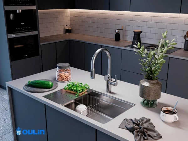 Смеситель для кухни Oulin OL-8018 Satin фото в интернет-магазине «Wasser-Haus.ru»