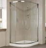 Душевой уголок Vegas Glass ZS-F 110*100 08 01 профиль глянцевый хром, стекло прозрачное фото в интернет-магазине «Wasser-Haus.ru»