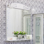 Мебель для ванной Sanflor Адель 82 белая, патина серебро, R фото в интернет-магазине «Wasser-Haus.ru»