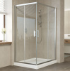 Душевой уголок Vegas Glass ZA-F 110*100 08 01 профиль глянцевый хром, стекло прозрачное фото в интернет-магазине «Wasser-Haus.ru»