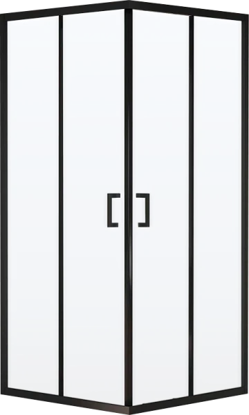 Душевой уголок RGW Passage PA-030B 90x90 см, профиль черный, стекло матовое фото в интернет-магазине «Wasser-Haus.ru»