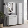 Зеркало SanStar Bianca 70 белое фото в интернет-магазине «Wasser-Haus.ru»