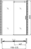 Душевая дверь в нишу Gemy Modern Gent S25191C 120 см фото в интернет-магазине «Wasser-Haus.ru»