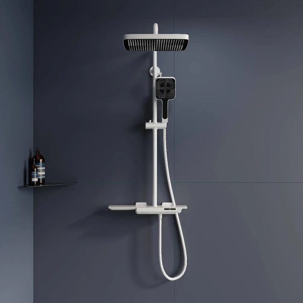 Душевая стойка RGW Shower Panels SP-34-W, белая фото в интернет-магазине «Wasser-Haus.ru»