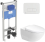 Комплект  Унитаз подвесной Duravit Architec 45720900A1 + Система инсталляции для унитазов Ideal Standard ProSys 120P R027767 + Кнопка смыва Ideal Stan фото в интернет-магазине «Wasser-Haus.ru»