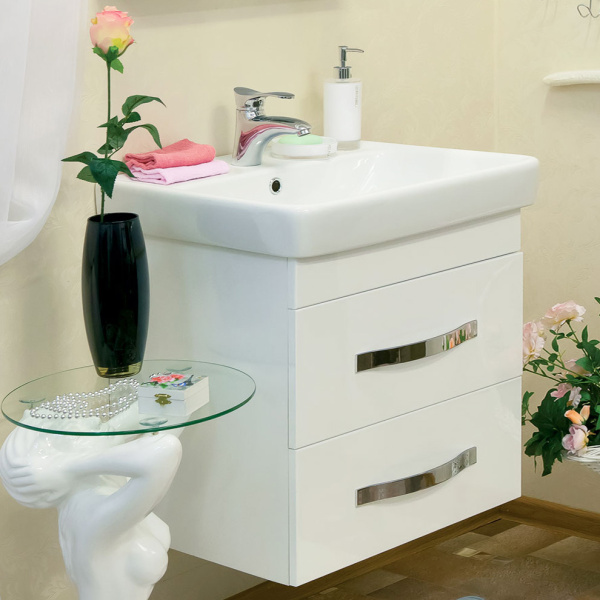 Мебель для ванной Sanflor Одри 70 подвесная фото в интернет-магазине «Wasser-Haus.ru»