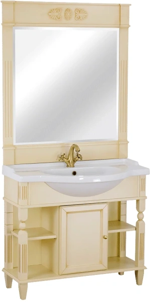 Мебельная раковина Migliore Kantri 26655 95 см, белая фото в интернет-магазине «Wasser-Haus.ru»