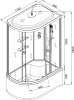 Душевая кабина DTO EM4511RLED фото в интернет-магазине «Wasser-Haus.ru»