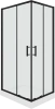 Душевой уголок Parly ZQ121B, 120x80, с поддоном, профиль черный, стекло прозрачное фото в интернет-магазине «Wasser-Haus.ru»