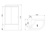 Душевая кабина Royal Bath  RB 8120BK5-WT-CH (белое/прозрачное) левая фото в интернет-магазине «Wasser-Haus.ru»
