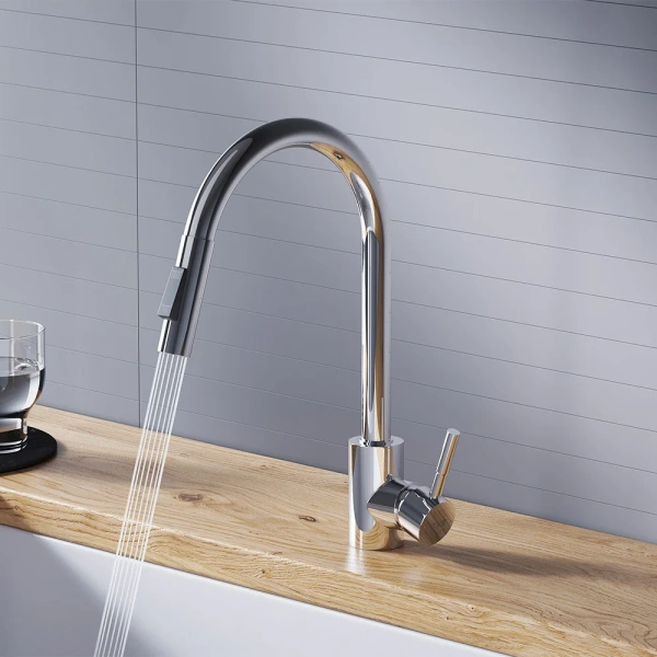 Смеситель для кухни Dorff Logic D3007500 хром фото в интернет-магазине «Wasser-Haus.ru»