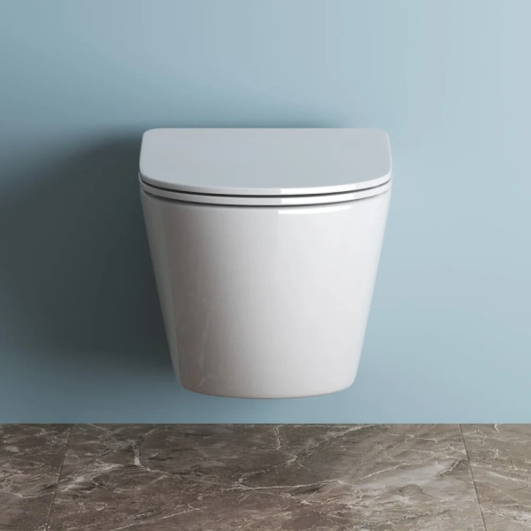 Комплект Унитаз подвесной BelBagno Uno + Инсталляция Geberit Duofix Delta 458.163.21.1 с кнопкой смыва, хром фото в интернет-магазине «Wasser-Haus.ru»
