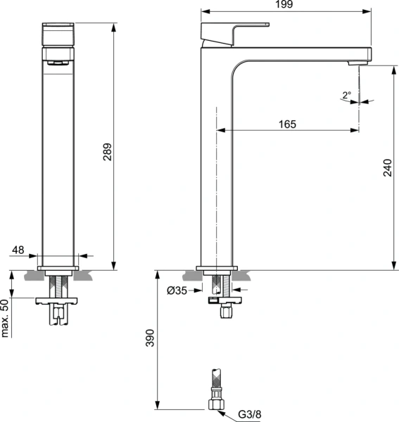 Смеситель для раковины Ideal Standard Edge A7114AA фото в интернет-магазине «Wasser-Haus.ru»