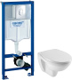 Комплект  Система инсталляции для унитазов Grohe Rapid SL 38721001 3 в 1 с кнопкой смыва + Чаша для унитаза подвесного Jacob Delafon Patio EDV102-00 + фото в интернет-магазине «Wasser-Haus.ru»