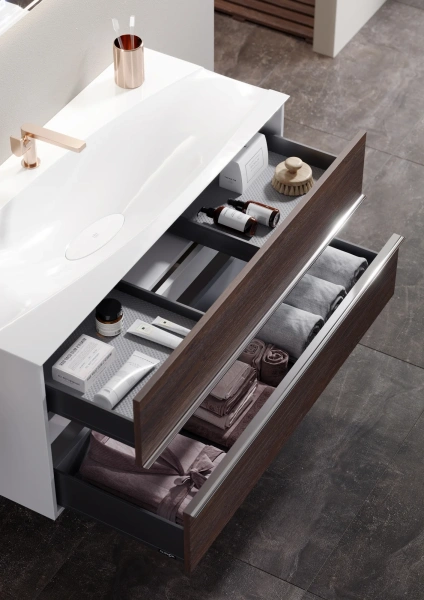 Мебель для ванной Clarberg Evolution 100 крафт темный фото в интернет-магазине «Wasser-Haus.ru»